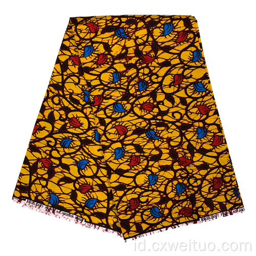 Ankara Print Batik Fabric 100% Polyester Fabric